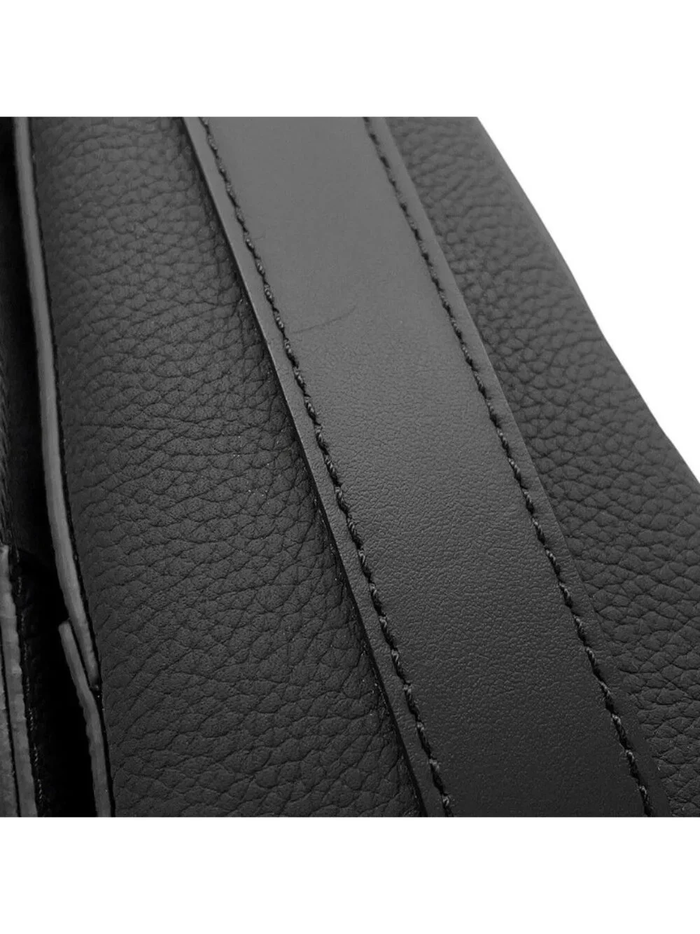 Louis Vuitton Shoulder Bag Gray Leather Takeoff Messenger Black